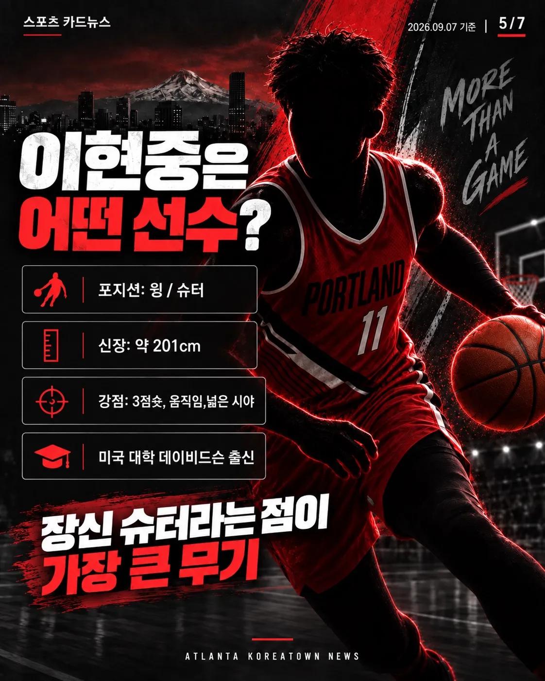 한국인 농구선수 이현중, NBA 간다? 5/7