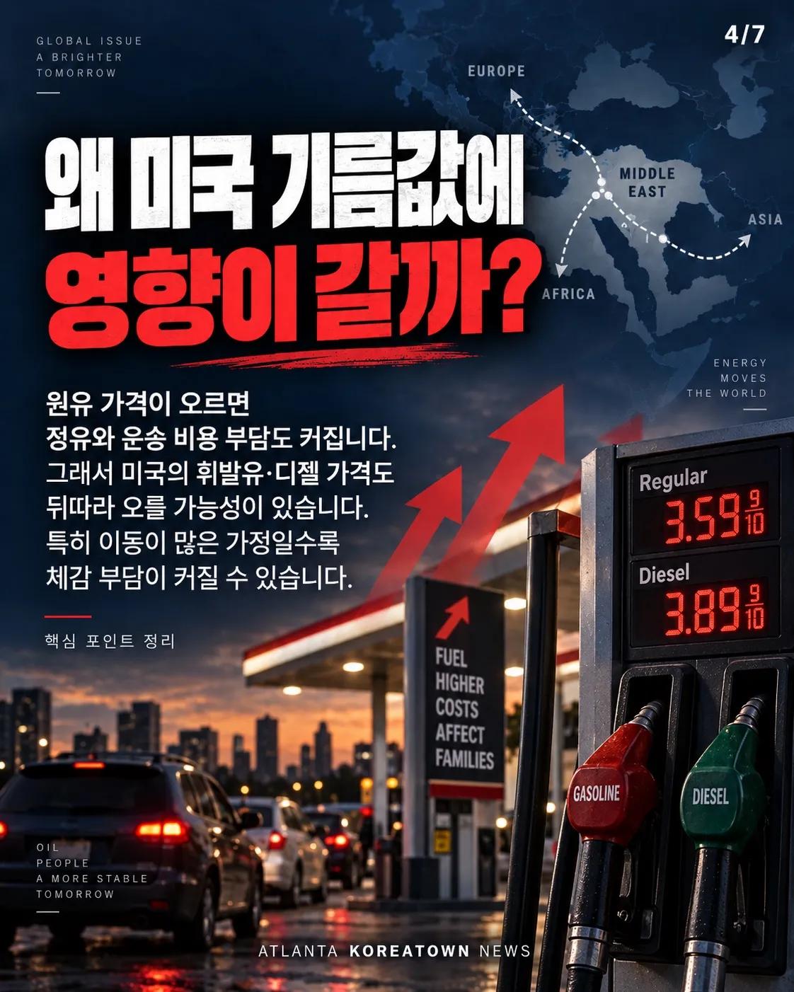 기름값 또 오른다? 중동 긴장에 국제유가 급등 4/7