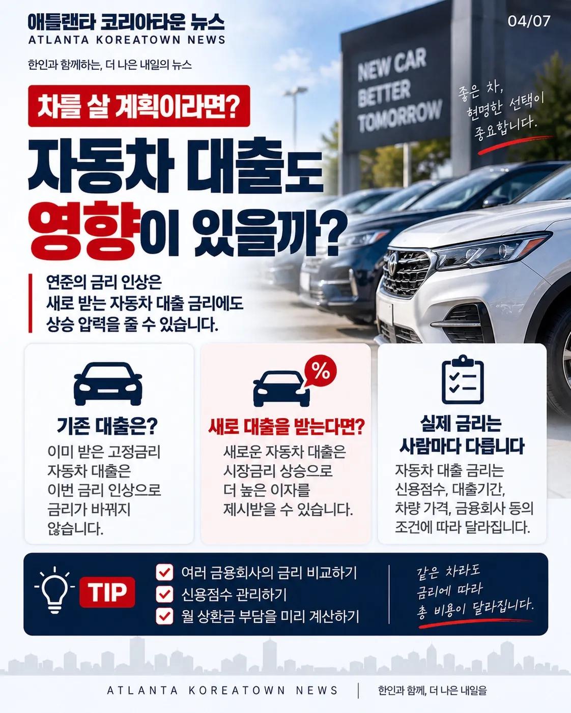 연준, 3년 만에 금리 인상… 내 카드값·자동차 할부는? 4/7