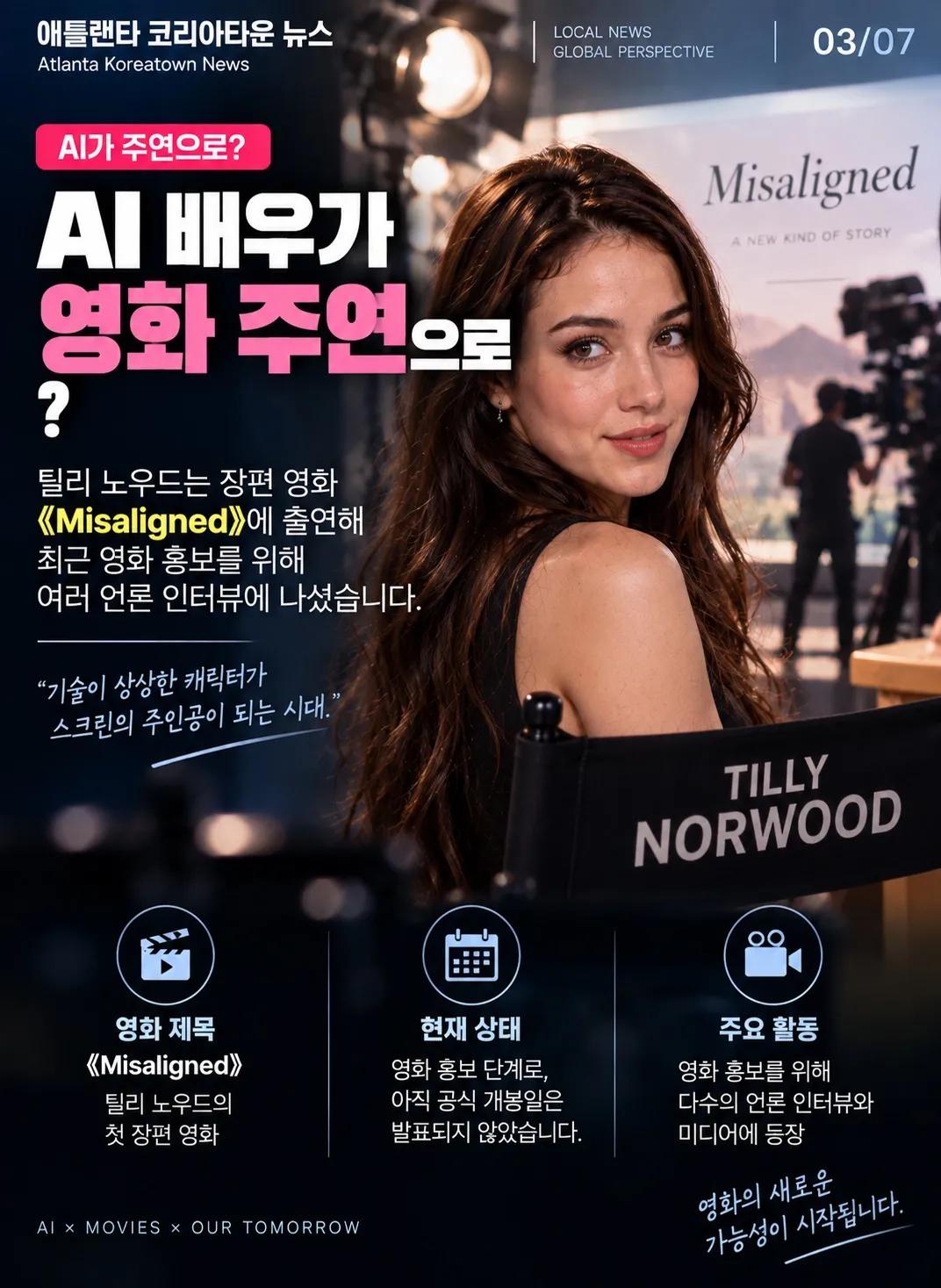 영화 홍보하던 AI 여배우, 갑자기 ‘중국어’를 말했다 3/7