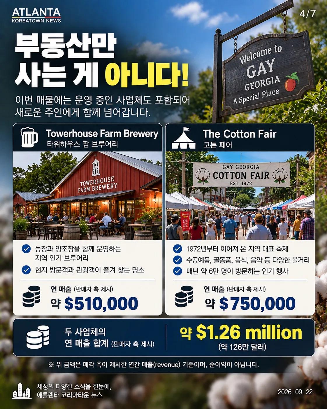 조지아의 ‘마을’이 매물로 나왔다… 가격은 무려 $13.5M 4/7