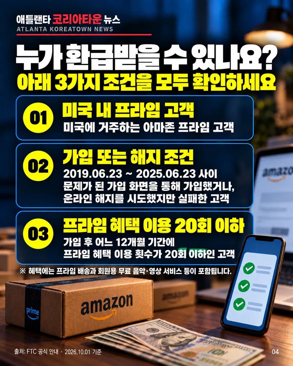 아마존 프라임 환급 최대 $200… 나도 대상일까? 4/7