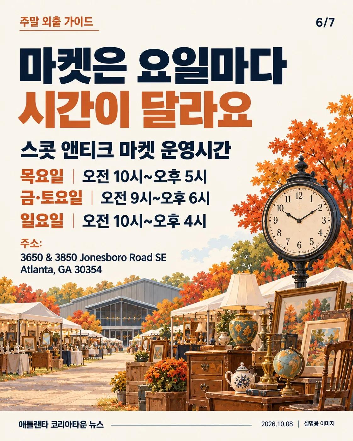 이번 주말 애틀랜타 어디 갈까? 가을축제·공연·앤티크 마켓 안내 6/7