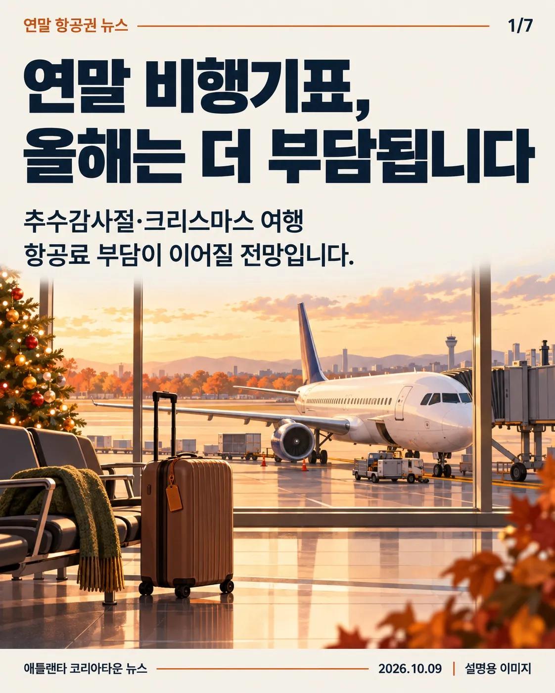 연말 비행기표, 올해는 더 부담됩니다 1/7