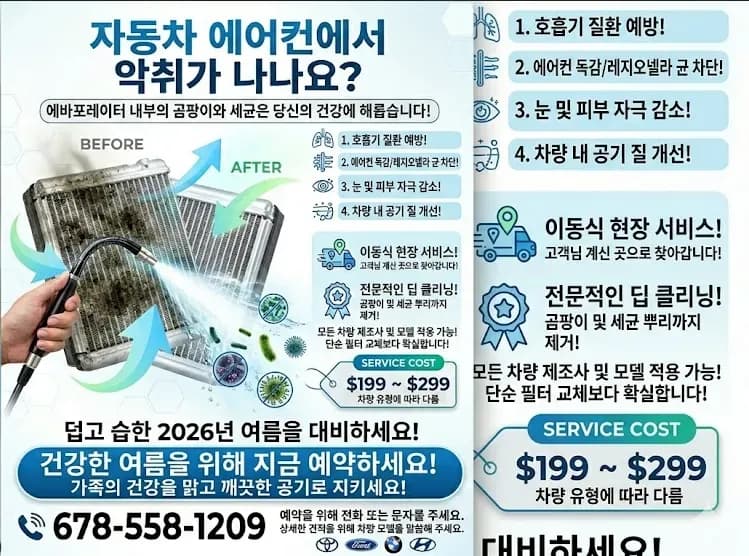 Mobile AC Evaporator Cleaning Service